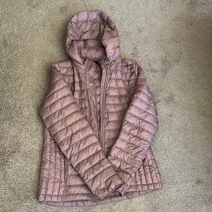 Purple jacket zip off hoodie